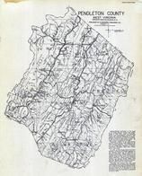 Pendleton County - Union, Mill run, Circleville, Bethel, Franklin, Sugar Grove, West Virginia State Atlas 1933